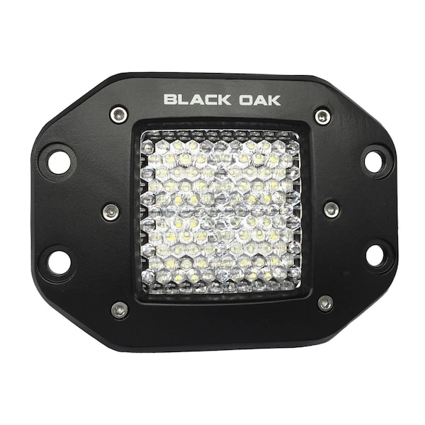 Black Oak Led Black Oak 2in Flush Mount LED Pod Light - Flood Optics - Black Housing - Pro Series 3.0 2F-FPOD10CR - main